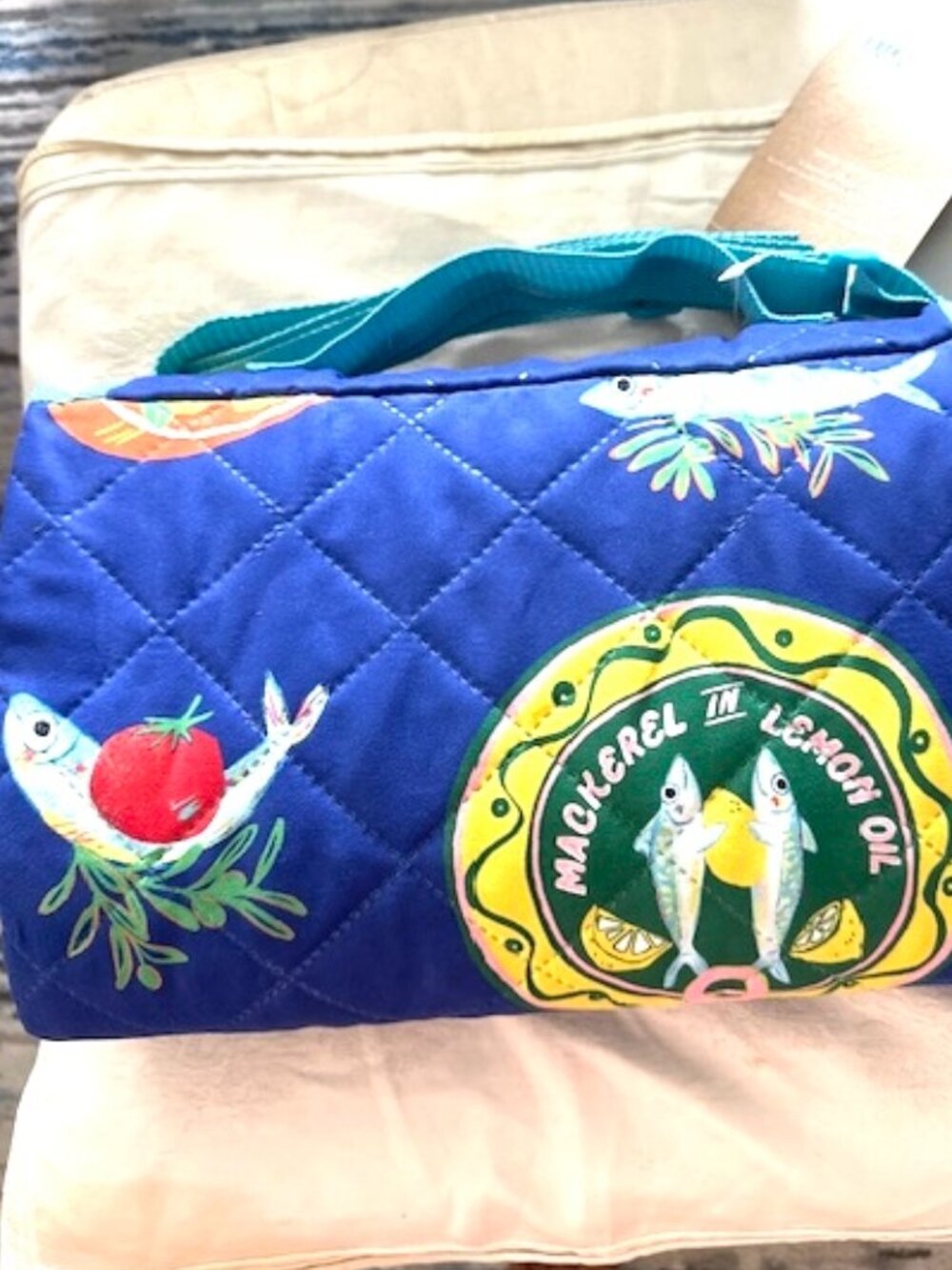 Tinned-Fish Themed Roll Up Picnic Blanket - Picture 5 of 13
